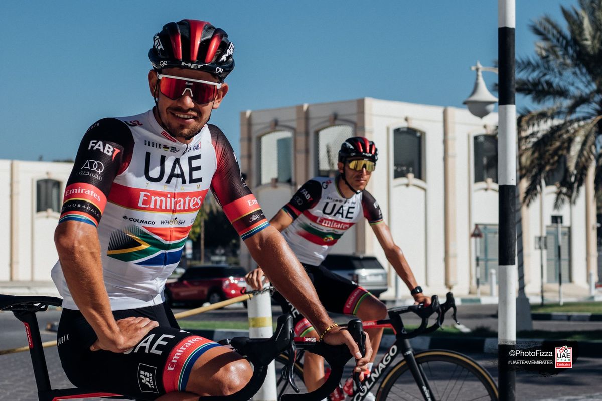 Ryan Gibbons at UAE Team Emirates training camp in Dubai, January 2021