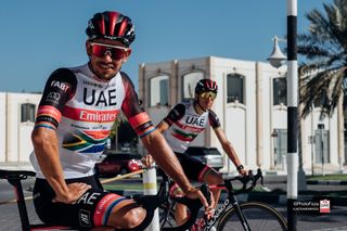 Ryan Gibbons at UAE Team Emirates training camp in Dubai, January 2021