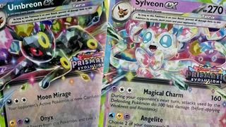 Umbreon ex and Sylveon foil promo cards