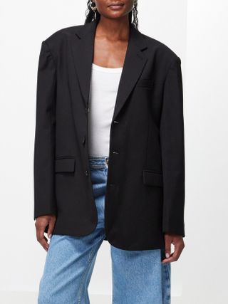 Gelso oversized Tencel-blend blazer