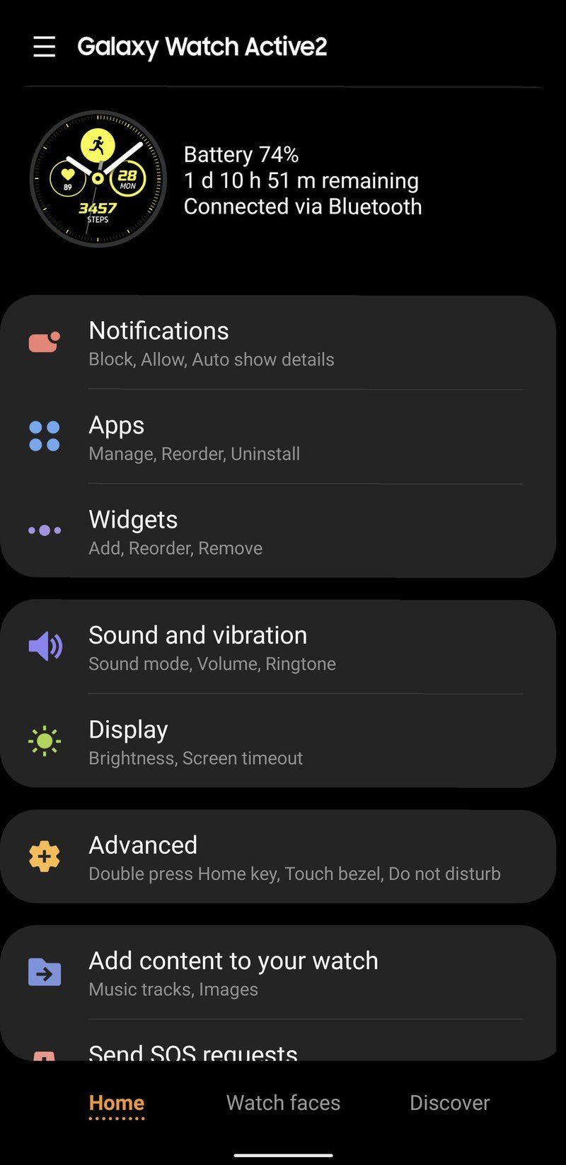 adding apps to galaxy watch