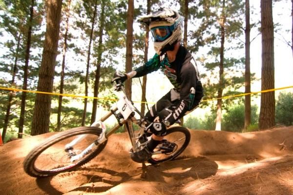 Cameron Cole on his way to victory