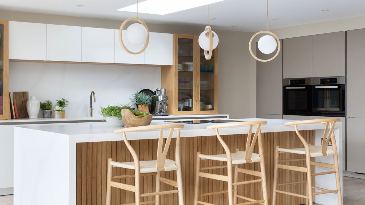 What is a waterfall kitchen island? Experts reveal everything you need to know about this "sophisticated" design feature