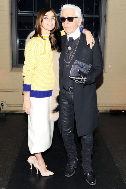 Carine Roitfeld and Karl Lagerfeld