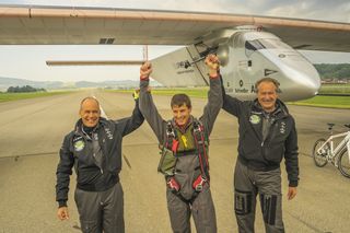 Solar impulse test pilot