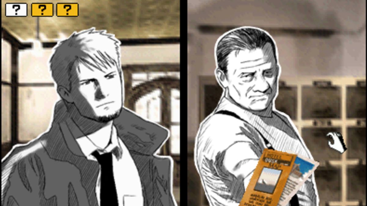 Kyle Hyde in one of the best DS games, Hotel Dusk: Room 215.