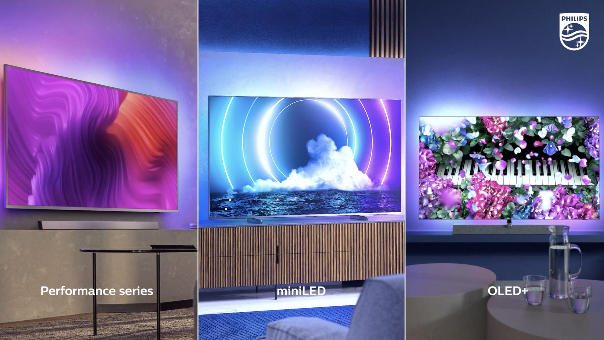 Philips unveils new OLED and MiniLED TVs all with foursided