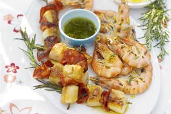 Rosemary-Skewered Scallops Recipe