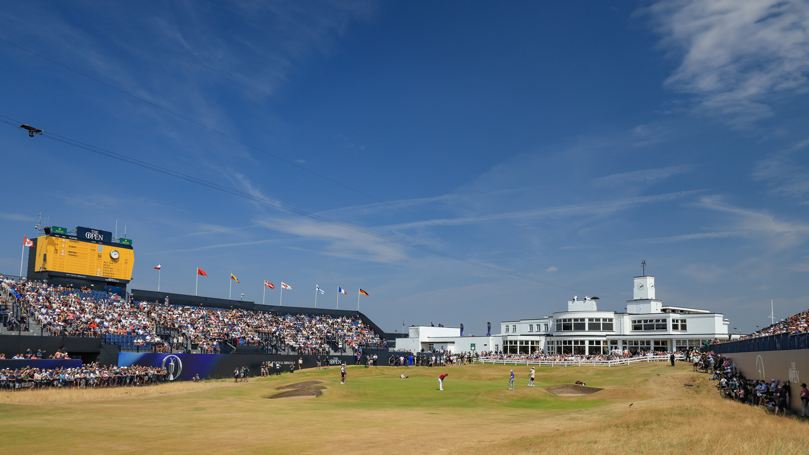 A view of the 18th green at Royal Birkdale