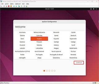 Ubuntu setup language