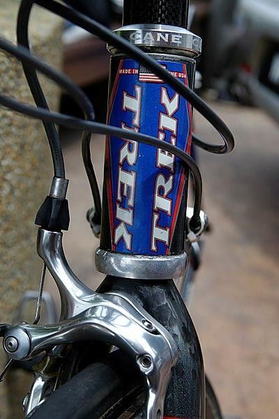 The tapered and oversized steerer tube may be getting a lot of attention these days but Trek has used the concept long before, borrowing part of the design from Klein.