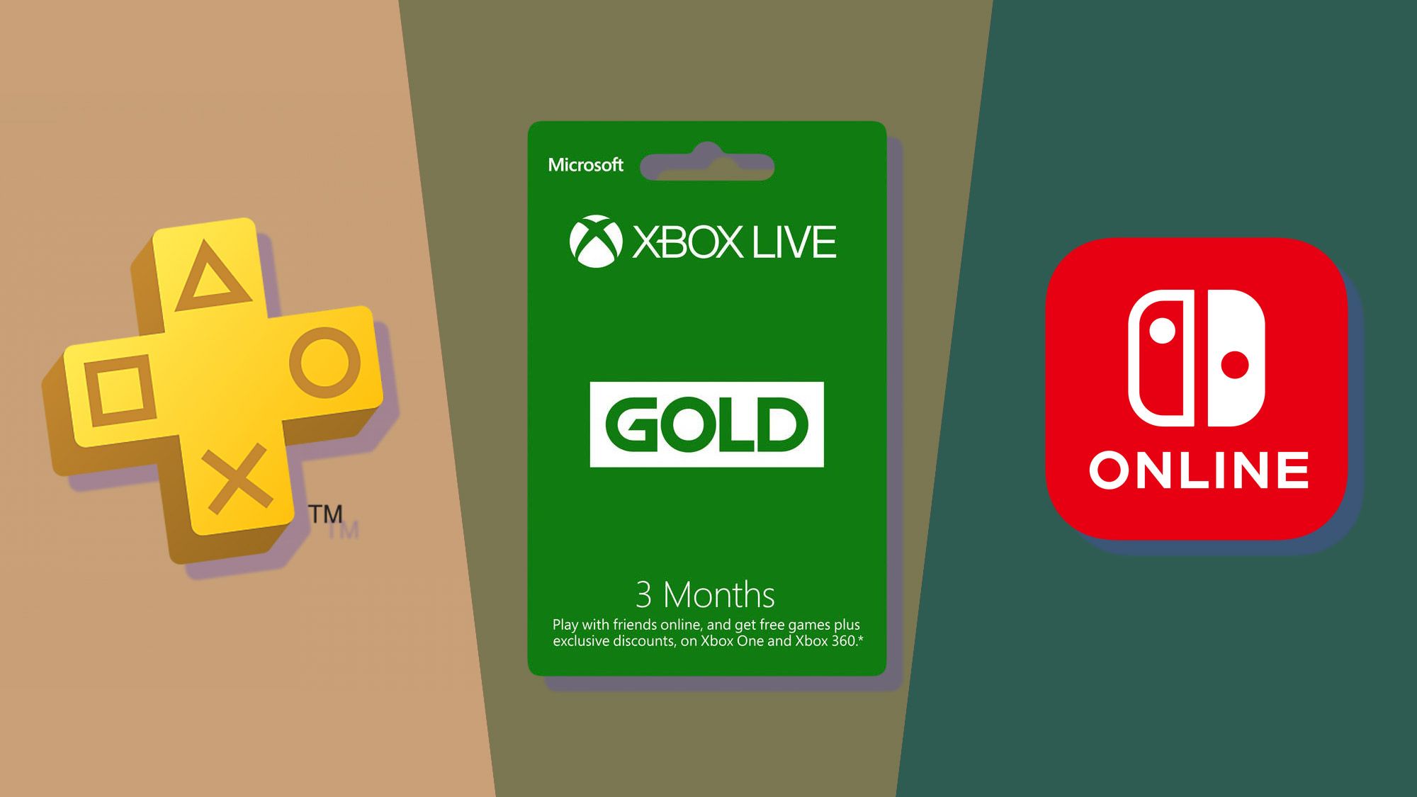 PS Plus v Xbox Live Gold v Nintendo Switch Online: which one is
