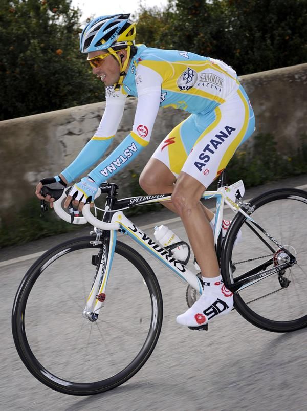 Alberto Contador happy to be back in competition.