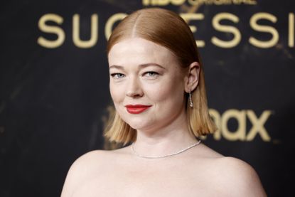 Sarah Snook, who plays Shiv on "Succession," attends the HBO's "Succession" Season 3 Premiere at American Museum of Natural History on October 12, 2021 in New York City