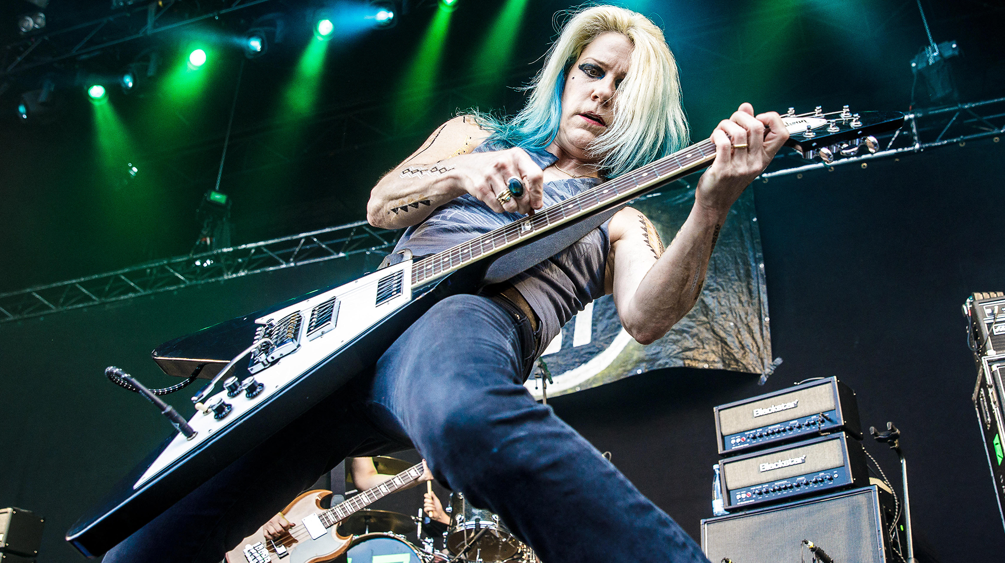 L7 performs in Copenhagen, Denmark, June 20, 2018