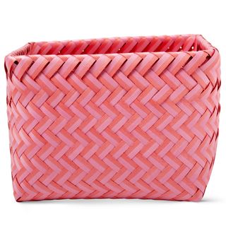 woven pink colour basket
