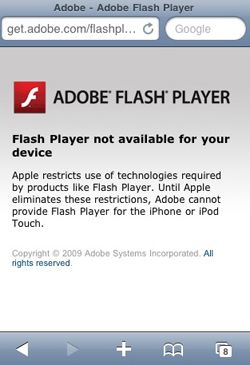Adobe Flash on iPhone