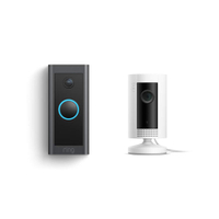 Ring Indoor Cam (White) bundle with Ring Video Doorbell Wired: