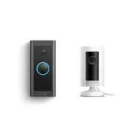 Ring Indoor Cam (White) bundle with Ring Video Doorbell Wired: $124.98 $79.98