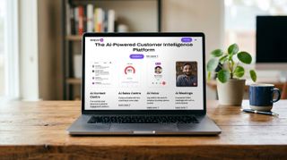 Dialpad homepage on a macbook