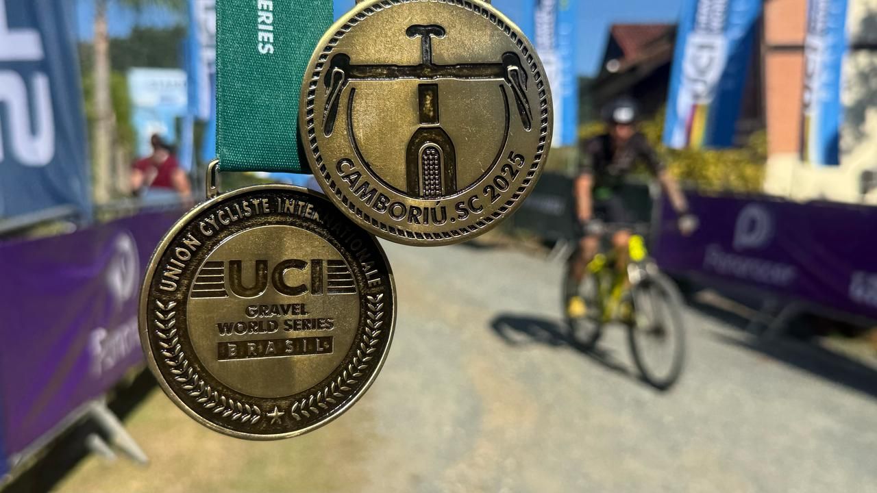 Medals from UCI Gravel World Series Brasil 2025