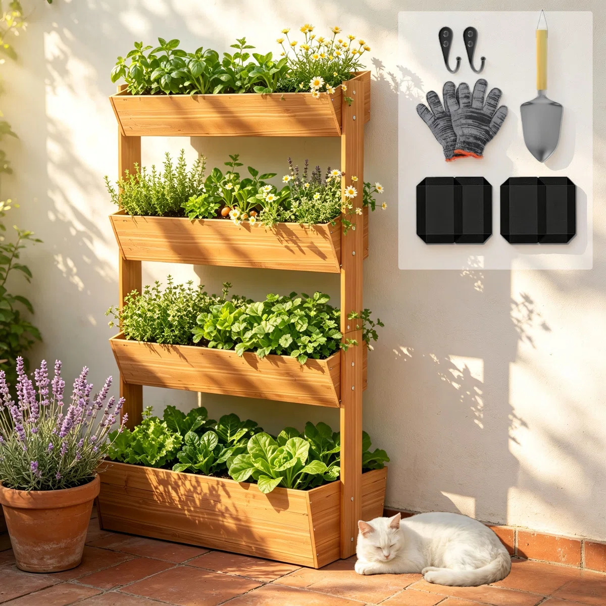 Wayfair wooden vertical garden planter