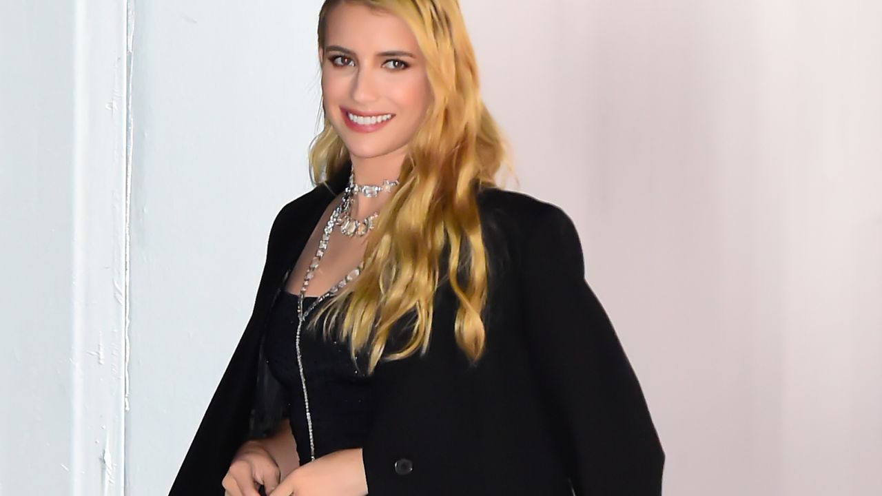 Emma Roberts smiling at Swarovski event