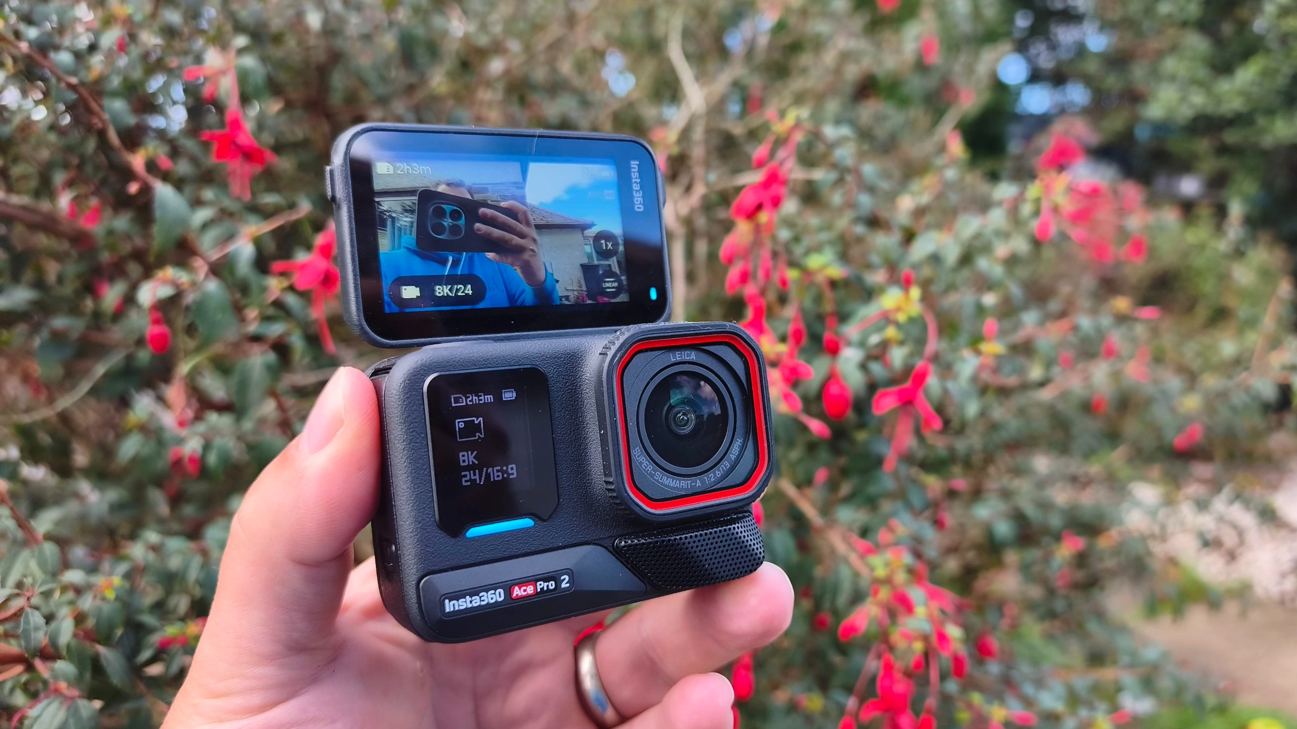 Sebastian Oakley with the Insta360 Ace Pro 2