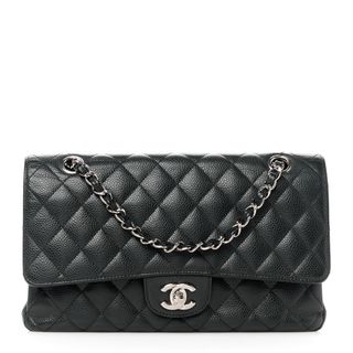 Chanel Caviar Quilted Medium Double Flap Black