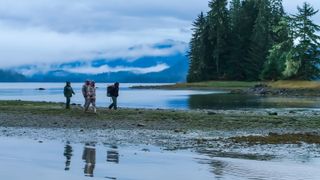 A group of hikers in Netflix&#039;s Outlast season 2.