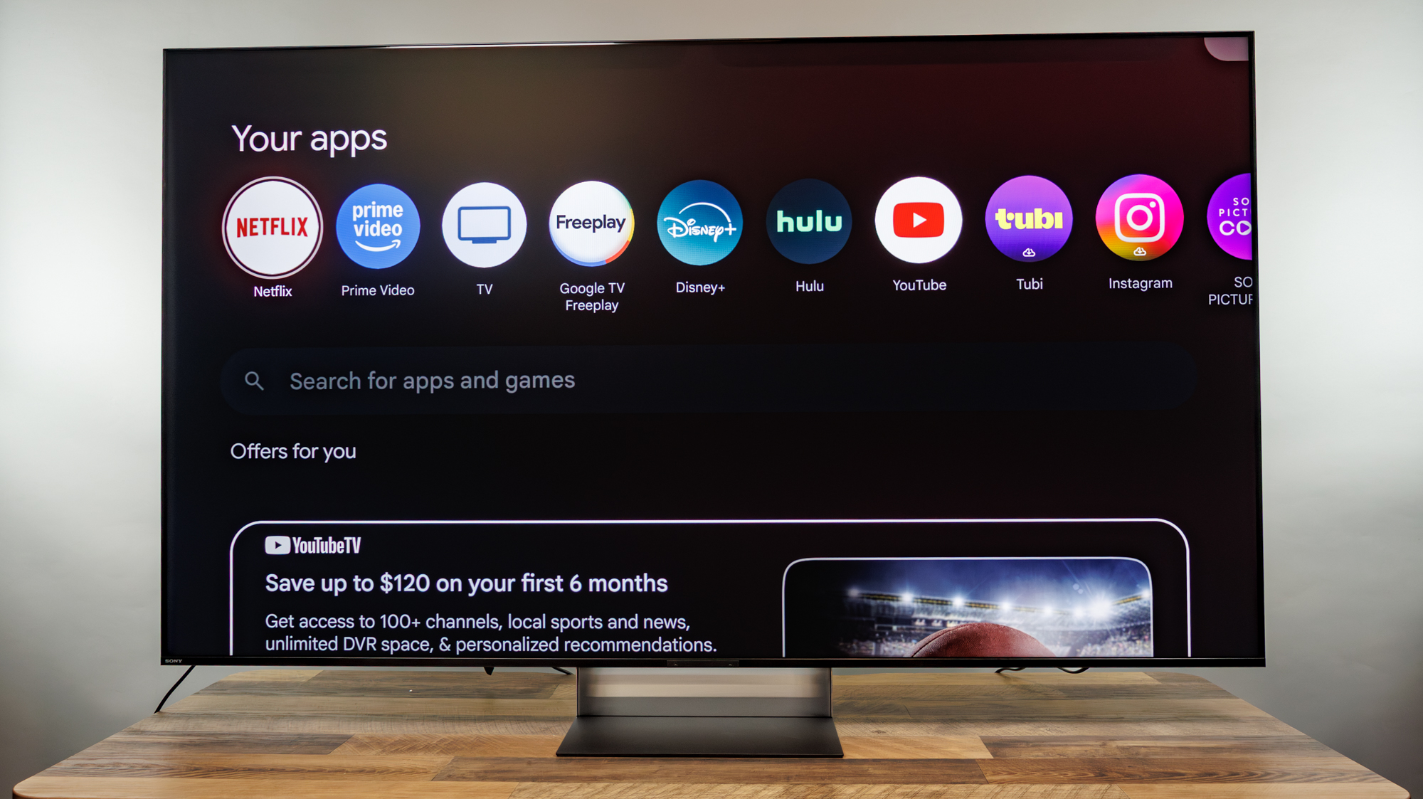 Sony Bravia 9 II TV on a desk
