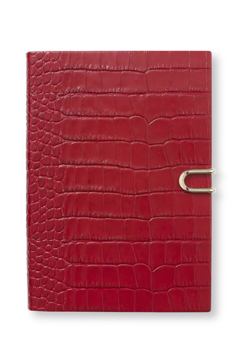 Smythson, Soho Notebook With Slide Closure in Mara