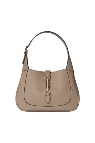 Gucci Jackie 1961 Small Shoulder Bag in taupe leather