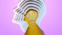 A mind with cogs inside