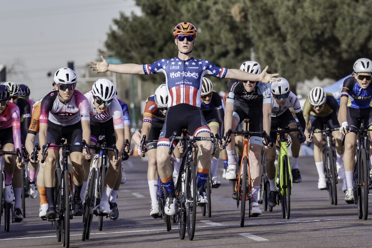 Men's junior 15-16 national criterium champion wins stage 3 at the Valley of the Sun