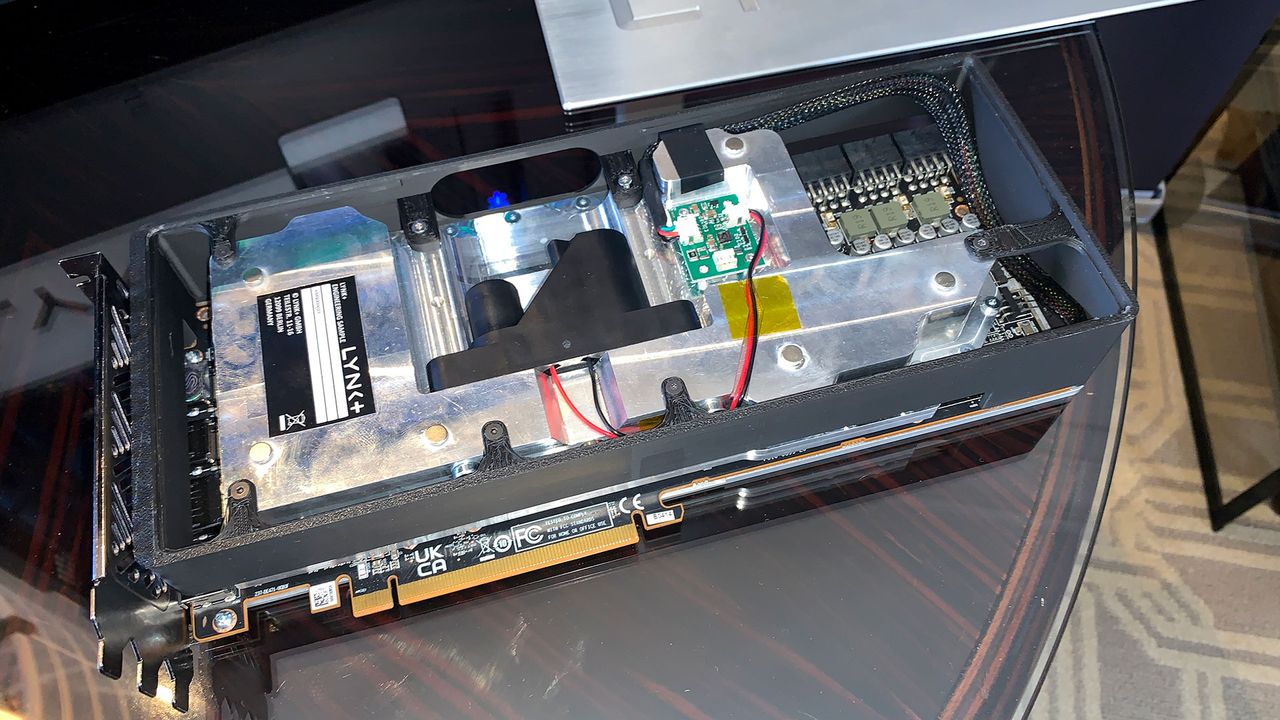 Lynk+ prototype liquid-cooled GPUs