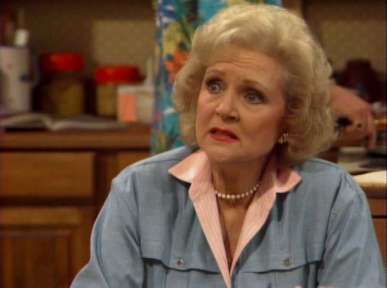 Betty White in The Golden Girls S1 E1 in 1985