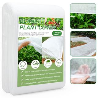 Ydsl Plant Cover 10 Ft X 33 Ft Plant Covers Freeze Protection With Ultra Fine Mesh Reusable Floating Row Cover Netting for Plants Vegetables Flowers Fruits Frost Sun Protection 1.06oz/yd²