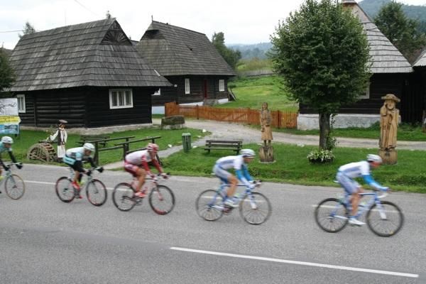 The peloton en route to Cadca during stage four.