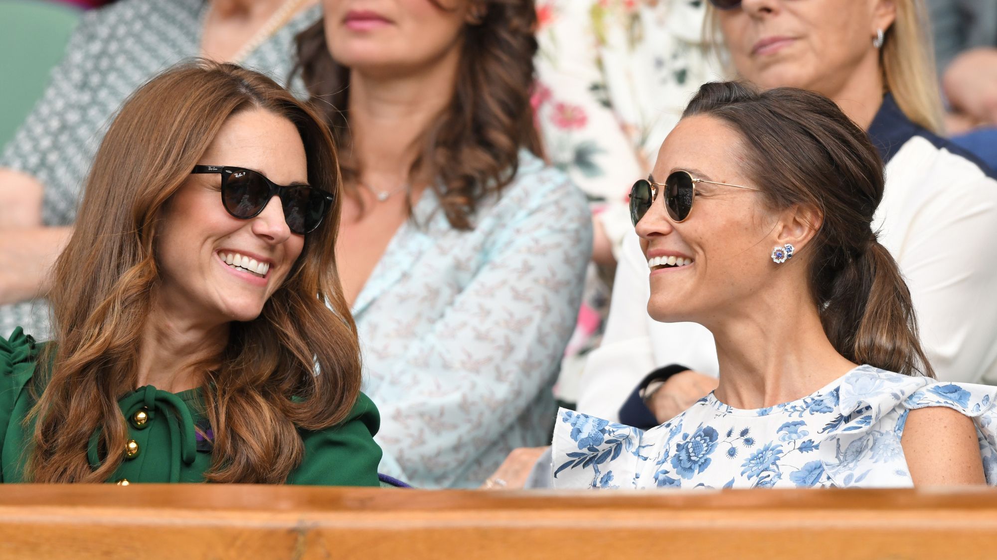 Princess Kate and Pippa Middleton attend the Wimbledon Tennis Championships