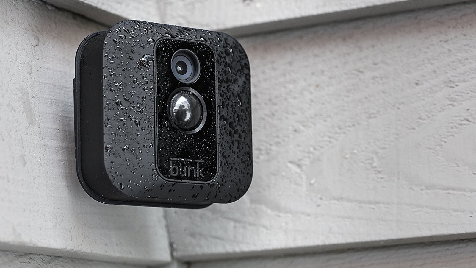 Amazon Blink Outdoor mounted on a wall