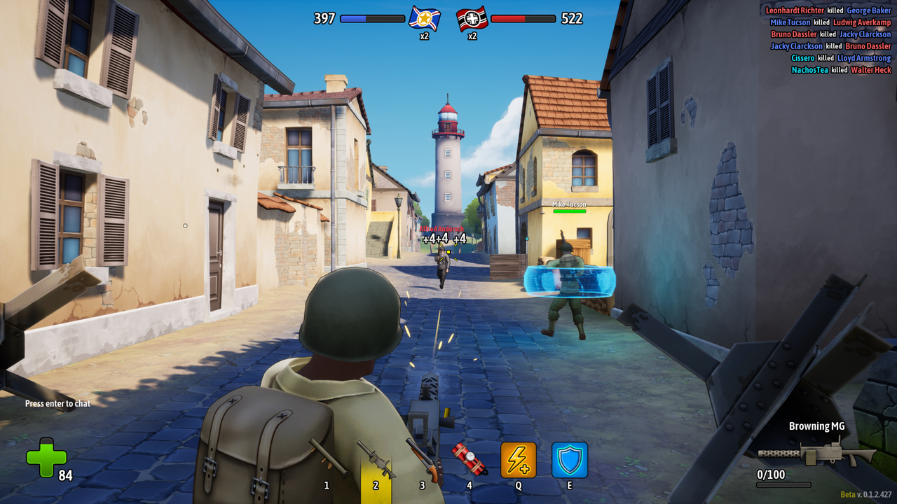 Screenshot from an in-development build of Heroes of Valor