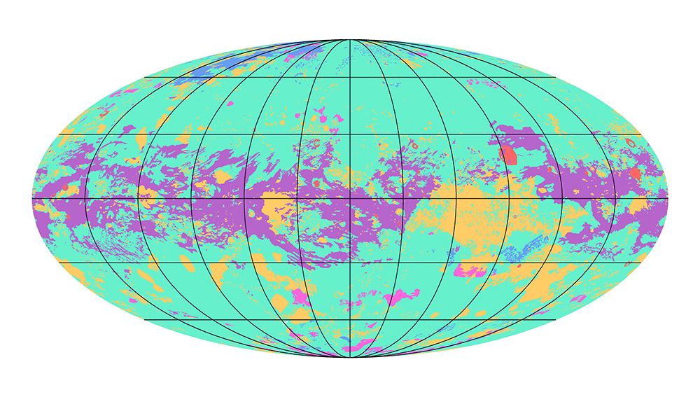 The first global geologic map of Saturn&#039;s largest moon, Titan.