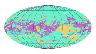The first global geologic map of Saturn's largest moon, Titan.