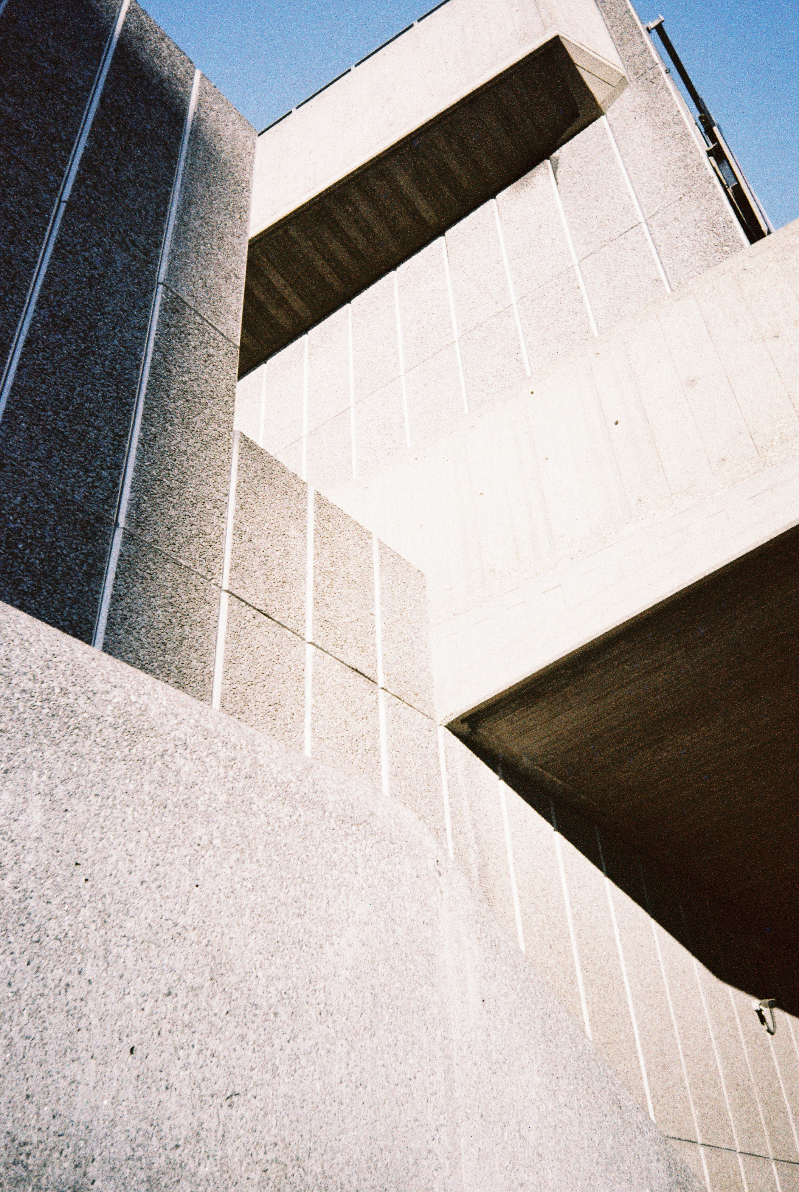 Sample photograph taken with Kodak Snapic A1 showing architectural detail of London's National Theatre