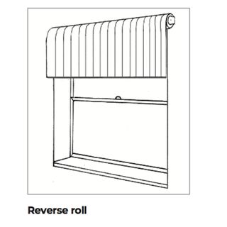 how to measure for roller blinds reverse roll