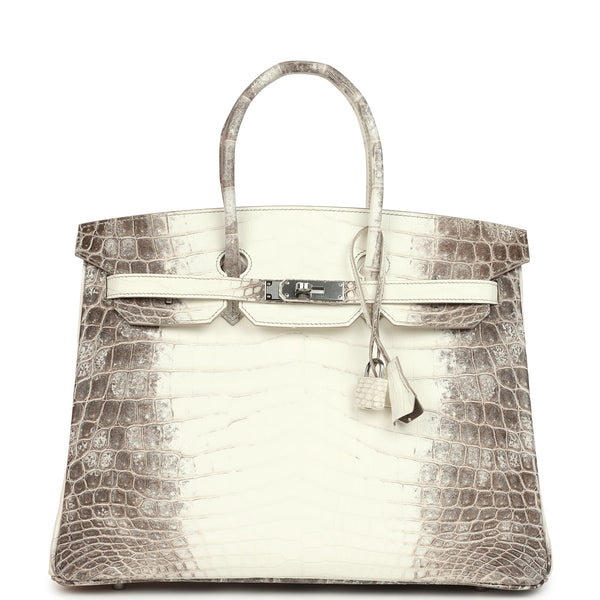 Hermes Birkin 35 Himalaya Niloticus Crocodile Palladium Hardware