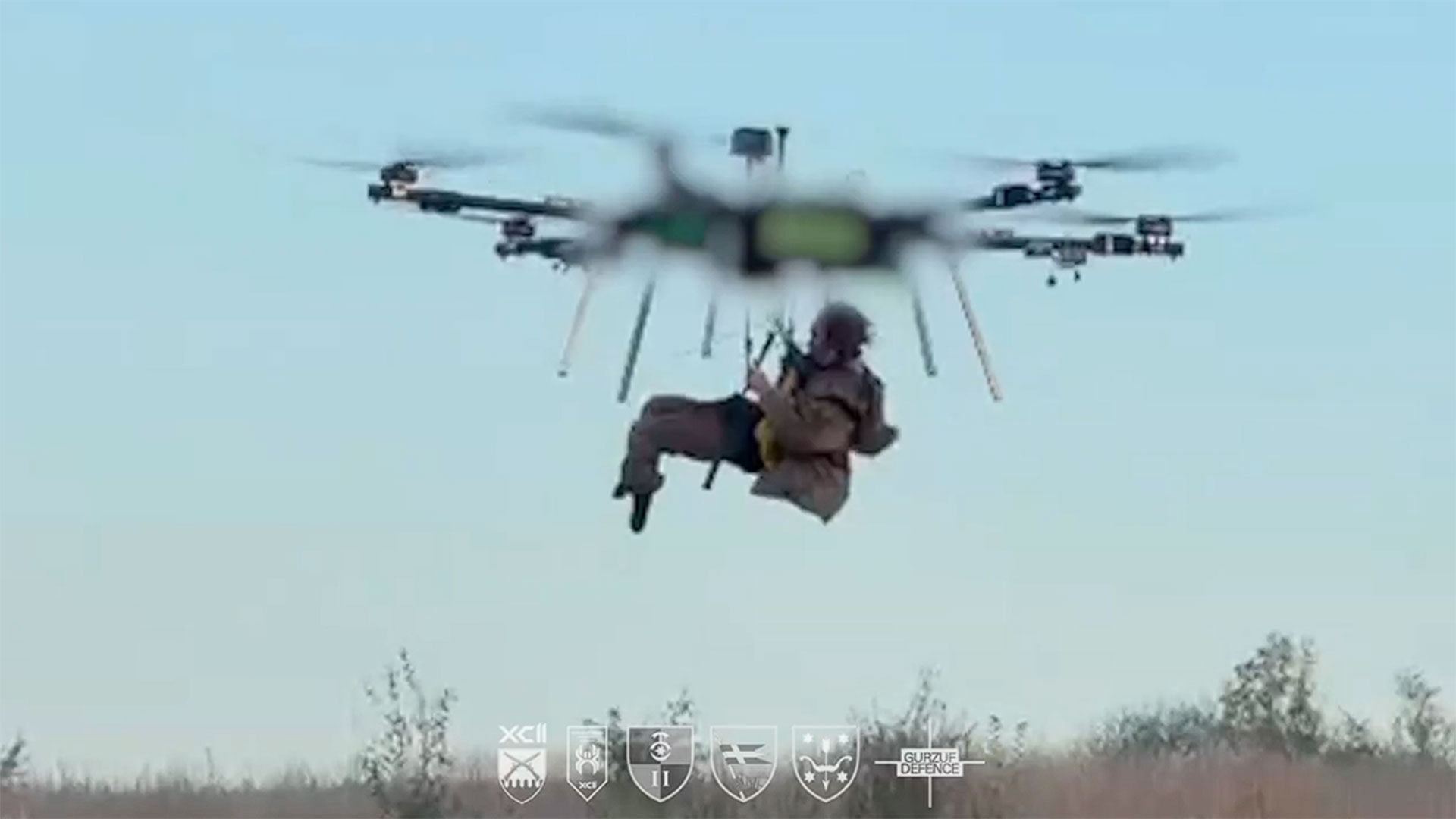 Wounded soldier rescued using hexacopter drone 