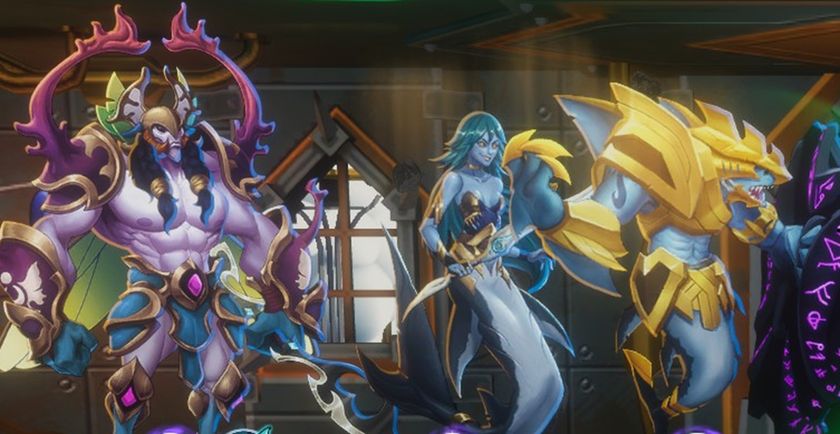 Monster Train 2 showing Ardhun champion alongside two Stygian monsters