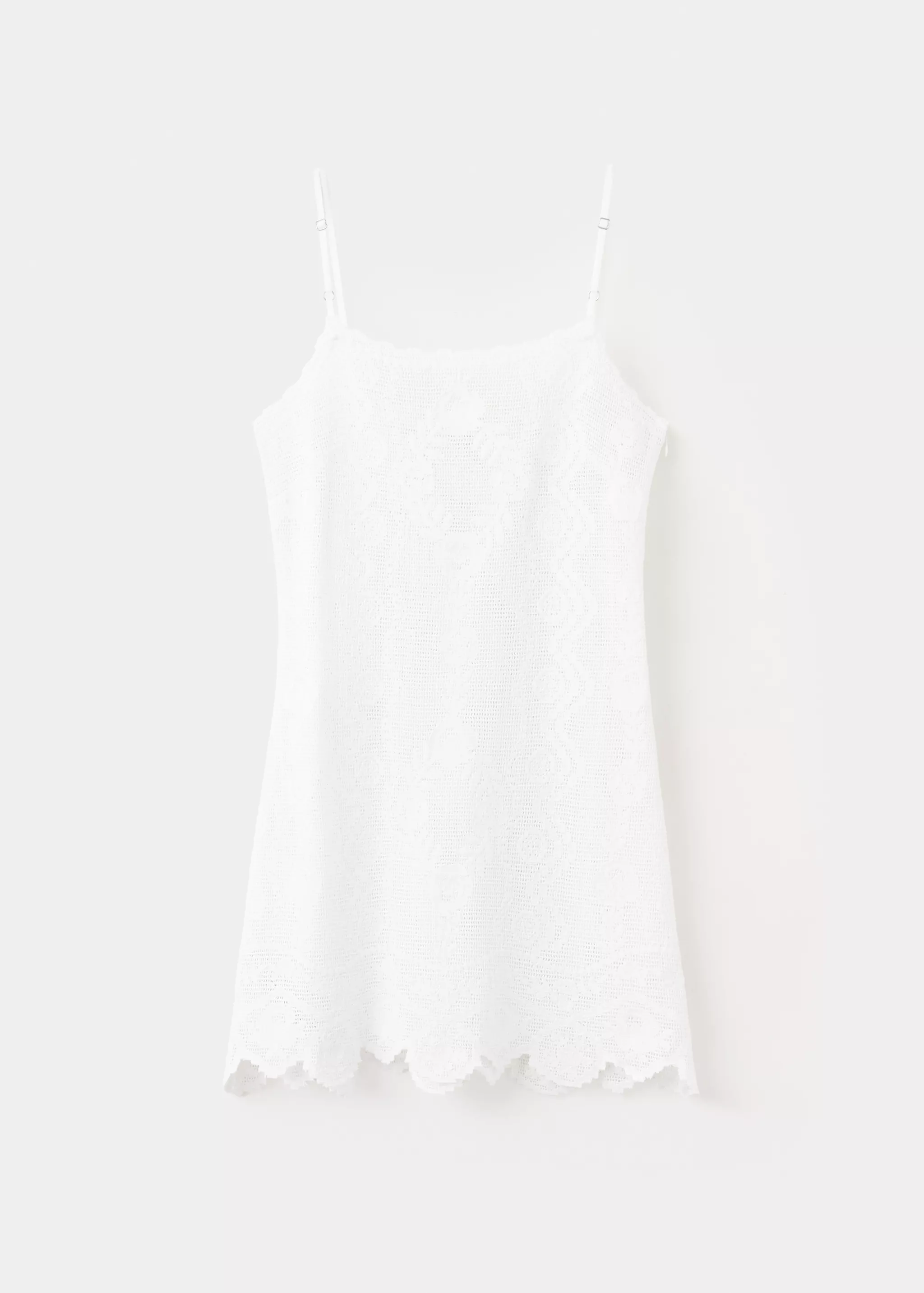 Scalloped Hem Crochet Dress | Mango United Kingdom